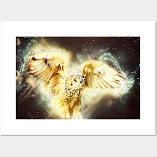 Golden Owl Posters and Art